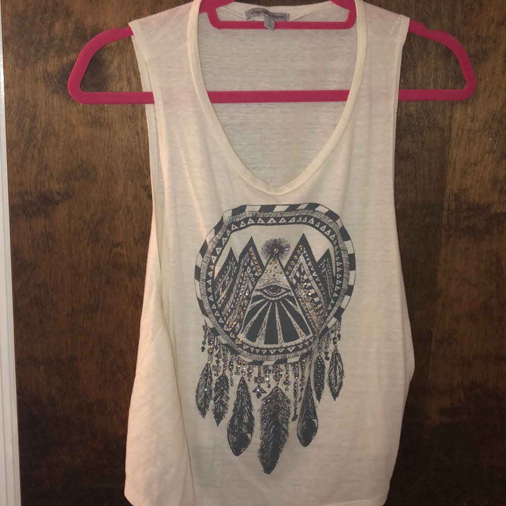 White design tank top